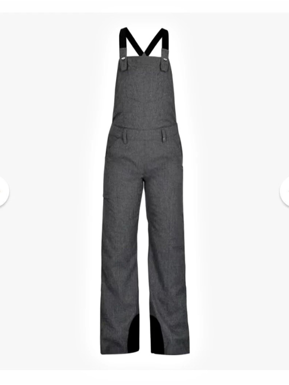 Obermeyer Malta Bib Overalls Women's Gray Ski Bib Pants Like New